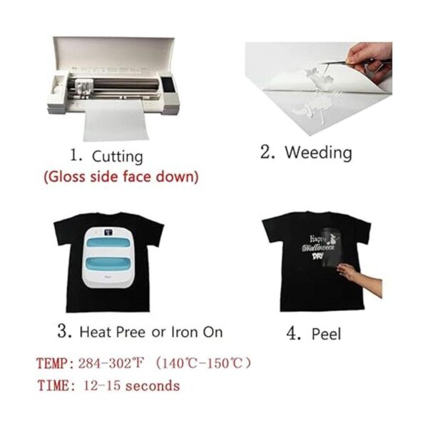 Vinilo de transferencia de calor 3D brillo en la