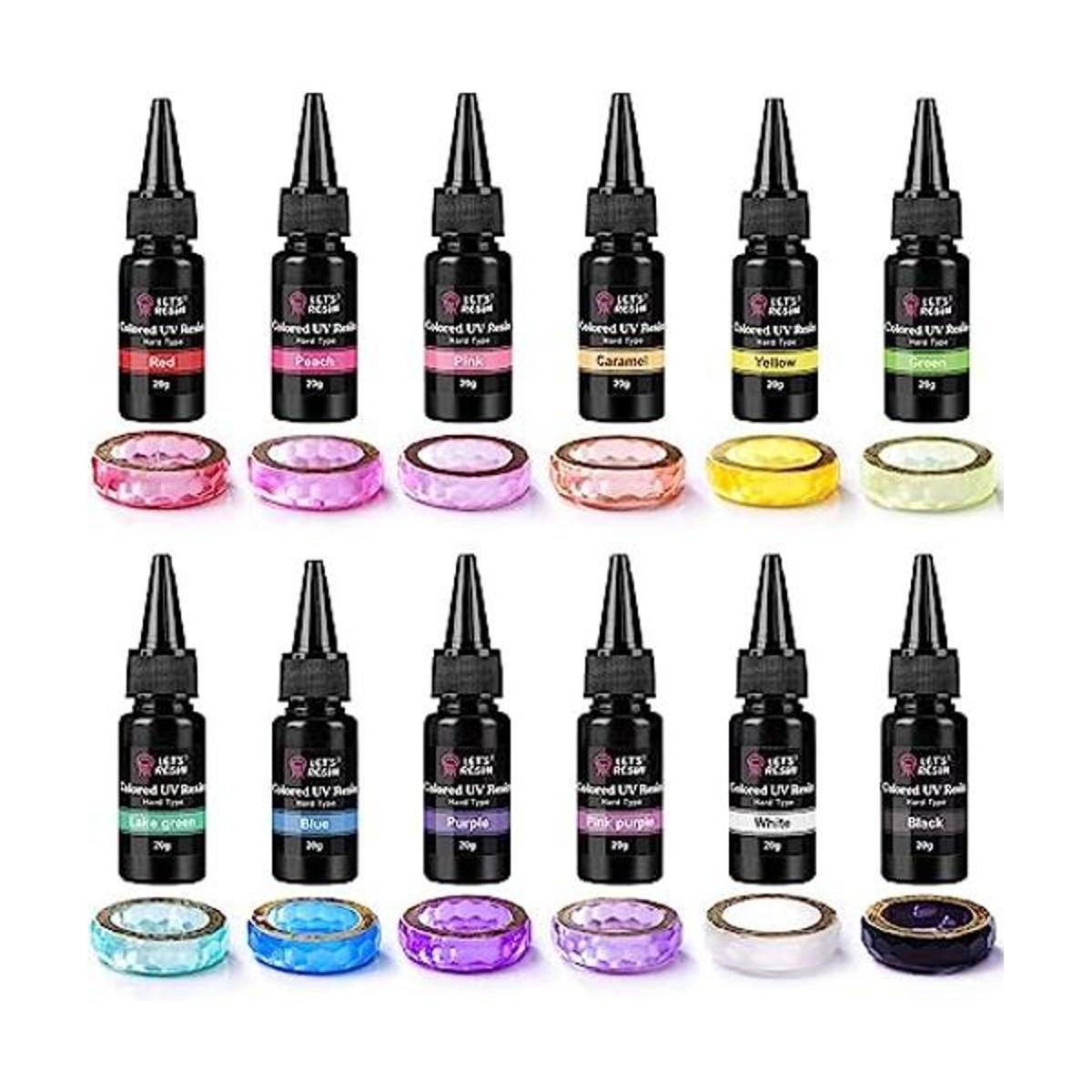 LETS RESIN Resina UV resina epoxi ultravioleta de 12