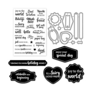 ORIGACH Sentiments Juego de sellos y troqueles