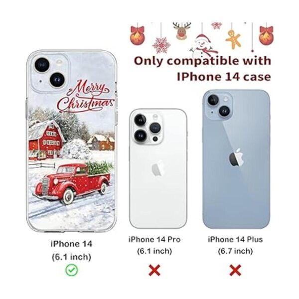 Funda de Navidad compatible con iPhone 14 a prueba de_3