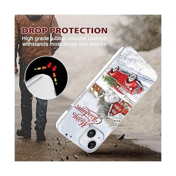 Funda de Navidad compatible con iPhone 14 a prueba de_4