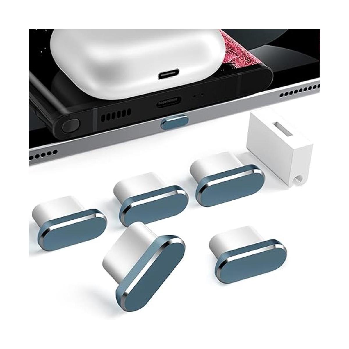 USB tipo C tapa antipolvo paquete de 5 tapones contra