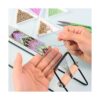 PP OPOUNT Kit de telar de cuentas de metal suministros de