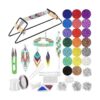 PP OPOUNT Kit de telar de cuentas de metal suministros de