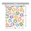 Newsely Cortina de ducha retro con flores de 60 pulgadas_3