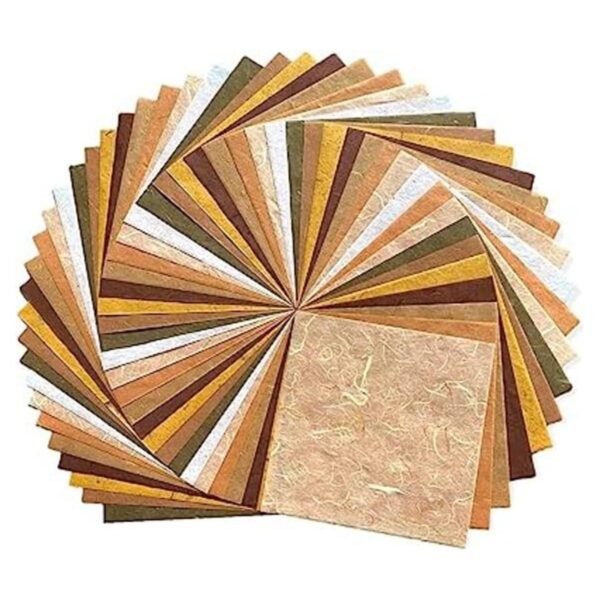 50 hojas cuadradas de papel de origami de 8 x 8 pulgadas_1