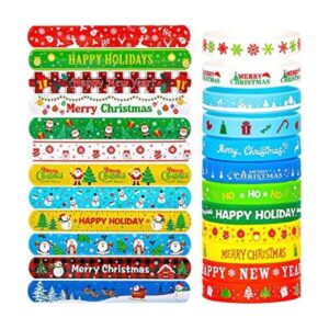 48 pulseras de Navidad de silicona de Navidad regalos de_1