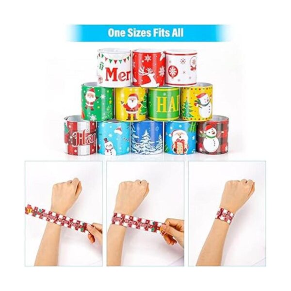 48 pulseras de Navidad de silicona de Navidad regalos de_4