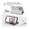 ULAK Compatible con iPhone 12 Funda tipo cartera para_3
