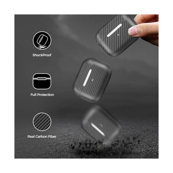 MONOCARBON Funda de fibra de carbono real para AirPods Pro_2