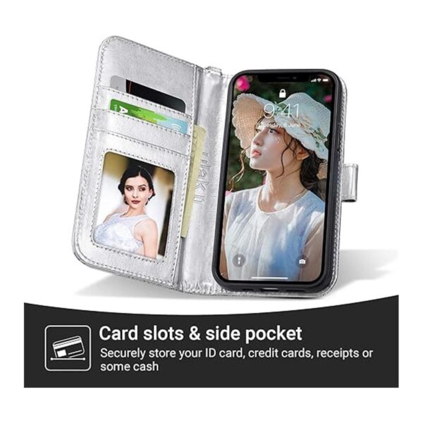 ULAK Compatible con iPhone 12 Funda tipo cartera para_2