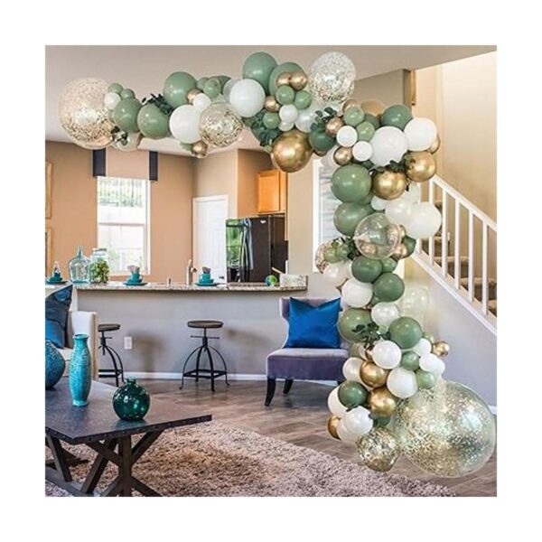 Kit de guirnalda de globos color verde salvia arco Oh_1