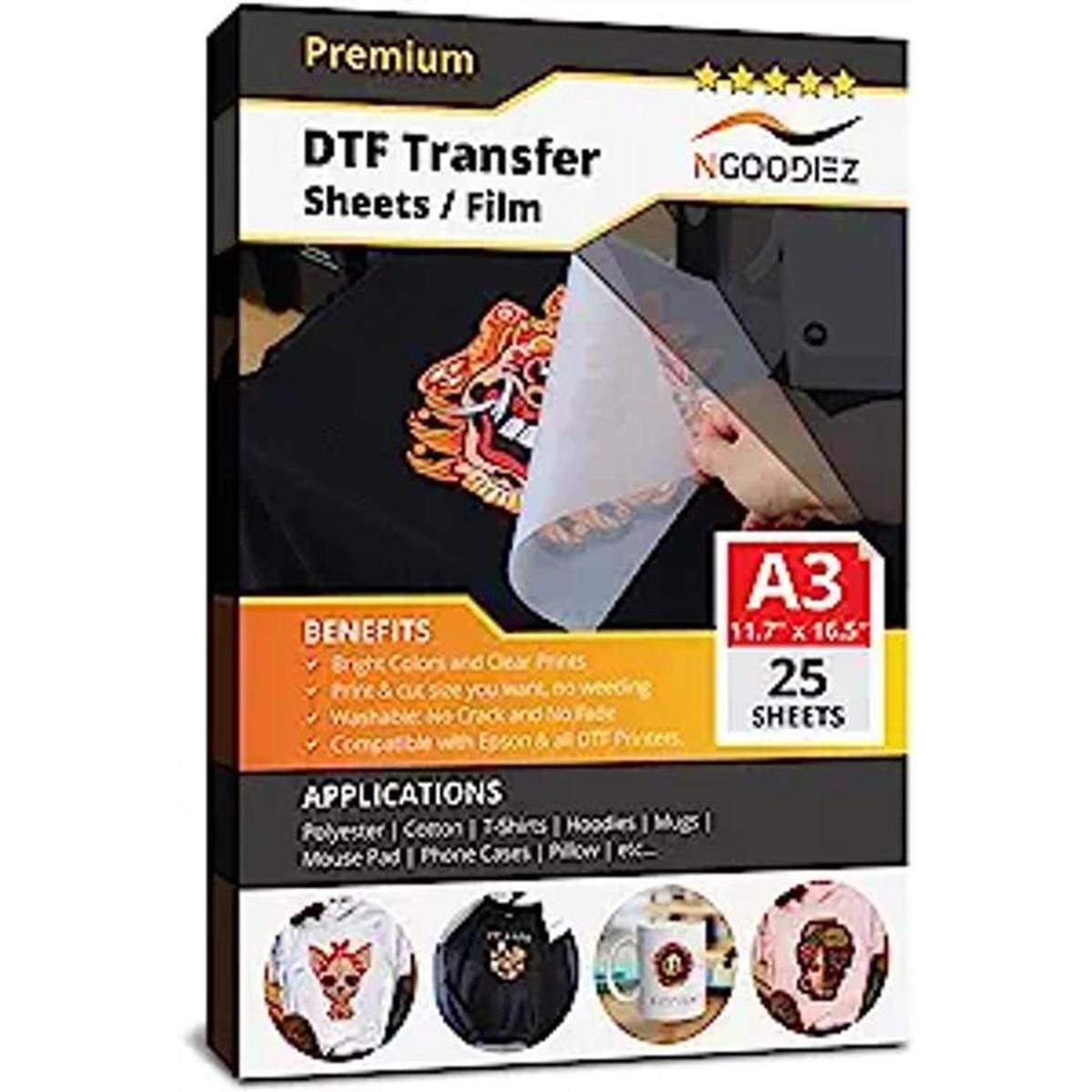NGOODIEZ Película de transferencia DTF película de