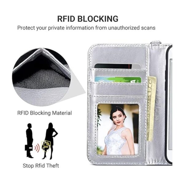 ULAK Funda para iPhone SE 3 Wallet 2022 iPhone 8 Wallet_5
