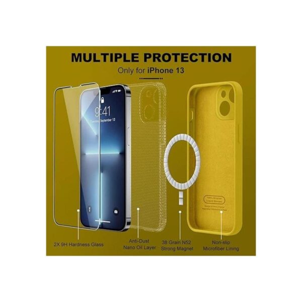 BossKiss Compatible with iPhone 13 Silicone Magnetic Case_5