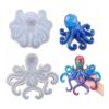 Moldes de silicona de pulpo 3D para resina epoxi moldes