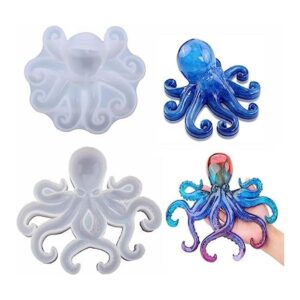 Moldes de silicona de pulpo 3D para resina epoxi moldes