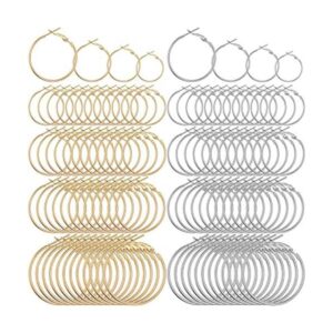 Lusofie 96 aros de aretes para hacer joyas aretes