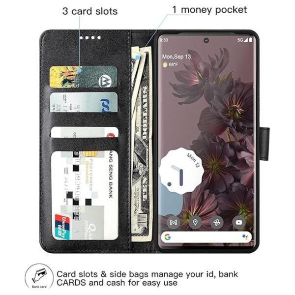 Feitenn Funda tipo cartera para Pixel 7 Pro 5G funda de_3