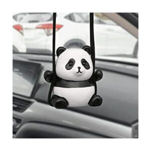 Adorno colgante de coche con panda oscilante accesorios_1