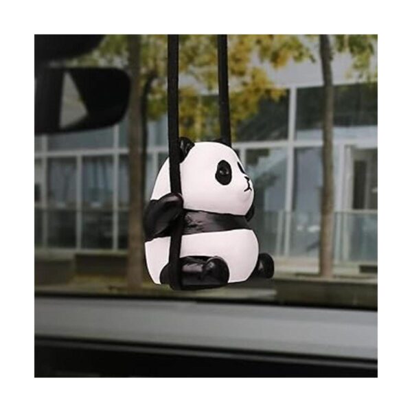Adorno colgante de coche con panda oscilante accesorios_3