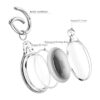 COOLQO Paquete de 2 llaveros impermeables IPX8 con soporte_4