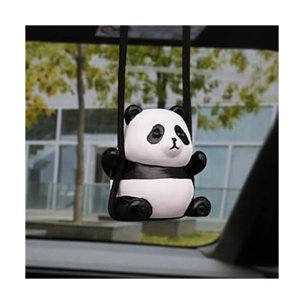 Adorno colgante de coche con panda oscilante accesorios_2