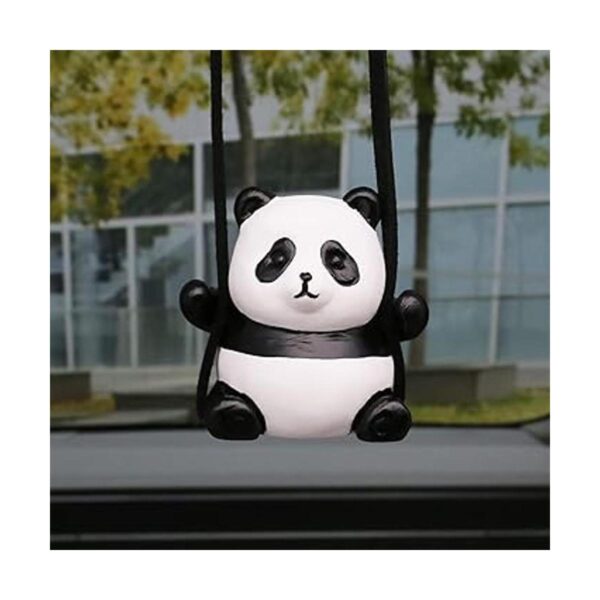 Adorno colgante de coche con panda oscilante accesorios_4