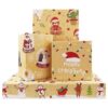 Unigift Papel de regalo de papel de estraza marrón