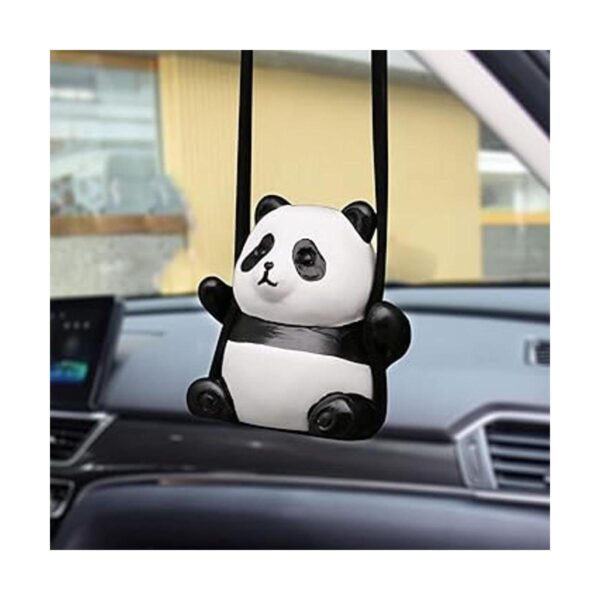 Adorno colgante de coche con panda oscilante accesorios_6