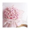 20 hojas de papel de regalo de flores con borde de oro_4