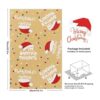 Unigift Papel de regalo de papel de estraza marrón