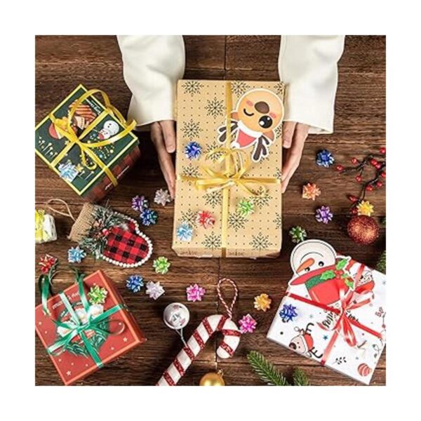 230 lazos brillantes de Navidad para envolver regalos