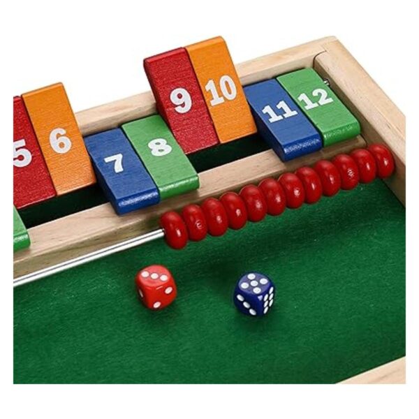 Sterling Juegos 12 números Shut The Box Juego con cuentas_3