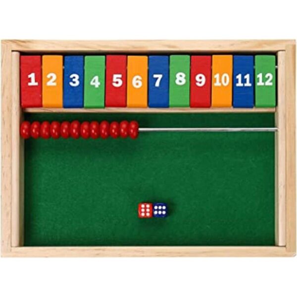 Sterling Juegos 12 números Shut The Box Juego con cuentas_1