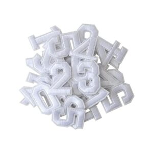 GYGYL 30 piezas de parches de números blancos apliques_1