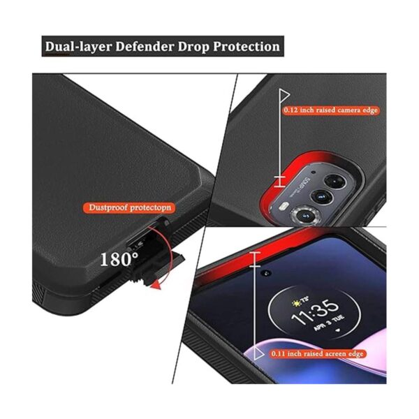 Compatible con Motorola Edge 2022 con funda de clip_4