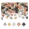 Beadthoven 100 dijes de corazón de acero inoxidable 5