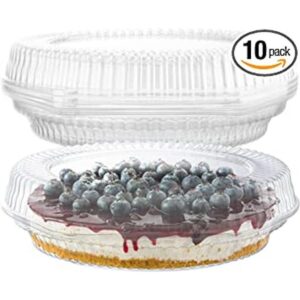 Recipientes desechables de plástico para tartas de 10