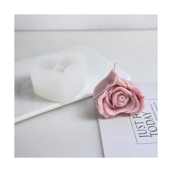 Cestony Moldes de silicona para velas de rosas en forma de