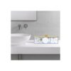 Dispensador cuadrado de soporte Qtip 3 compartimentos