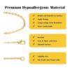 Cadenas para hacer joyas de 70 pies 7 colores 0.079 in