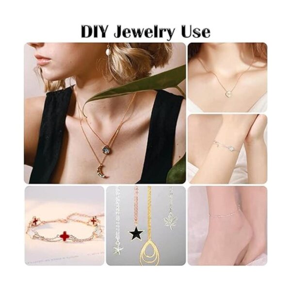 Cadenas para hacer joyas de 70 pies 7 colores 0.079 in