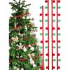 Mini pompones de Navidad de 20 yardas con flecos adornos