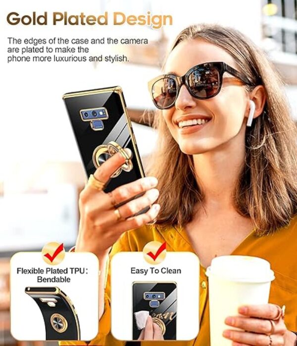 LeYi for Samsung Galaxy Note 9 Phone Case with Ring_2