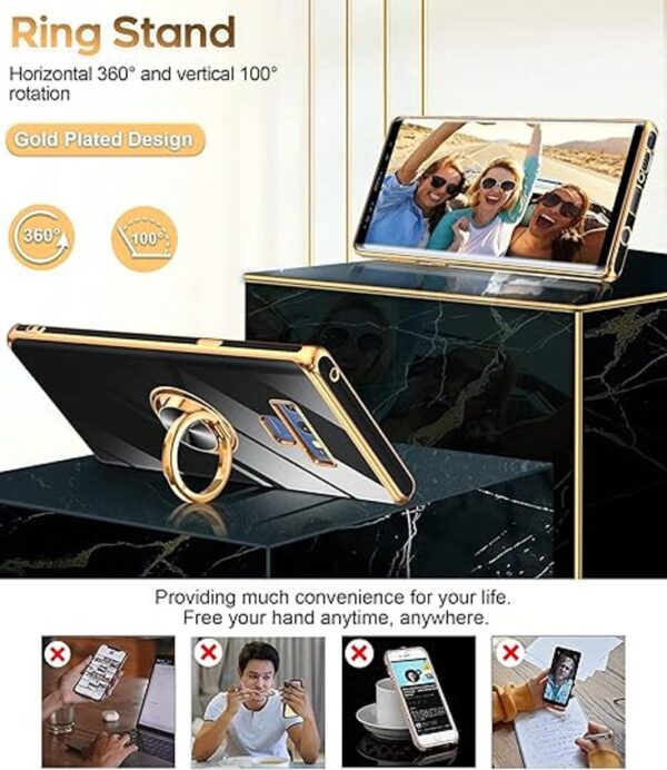 LeYi for Samsung Galaxy Note 9 Phone Case with Ring_5