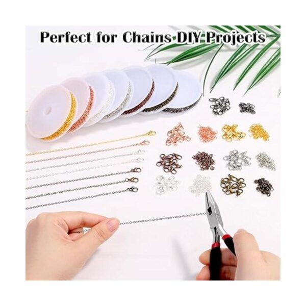Cadenas para hacer joyas de 70 pies 7 colores 0.079 in