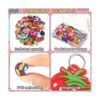 210 dijes de silicona para pulseras de goma pulseras