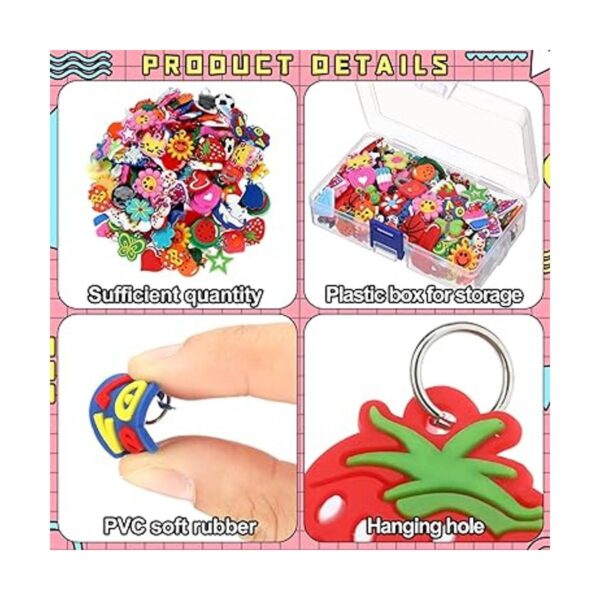 210 dijes de silicona para pulseras de goma pulseras