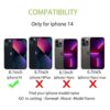 Cavor Funda tipo cartera para iPhone 14 con ranuras para_2